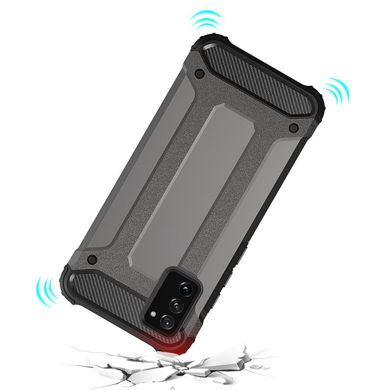 Hybrid Armor šarvuotas hibridinis dėklo dangtelis, skirtas Samsung Galaxy A03s juodas