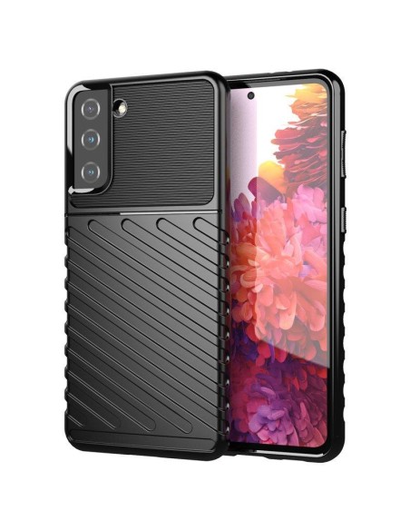 Thunder Case lankstus šarvuotas dėklas Samsung Galaxy S22+ (S22 Plus) juodas Thunder Case lankstus šarvuotas dėklas Samsung Galaxy S22+ (S22 Plus) juodas