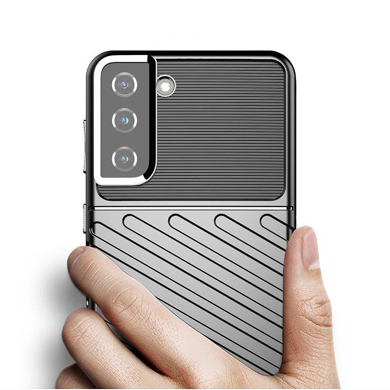 Thunder Case lankstus šarvuotas dėklas Samsung Galaxy S22+ (S22 Plus) juodas