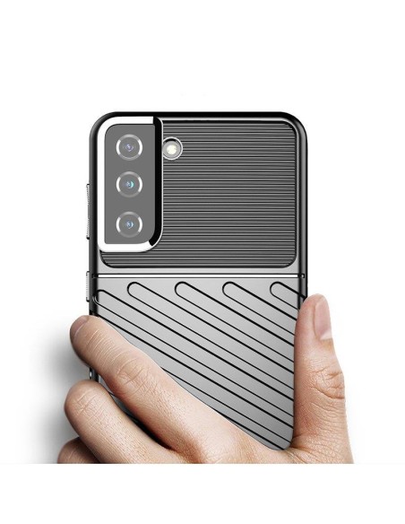 Thunder Case lankstus šarvuotas dėklas Samsung Galaxy S22+ (S22 Plus) juodas Thunder Case lankstus šarvuotas dėklas Samsung Galaxy S22+ (S22 Plus) juodas