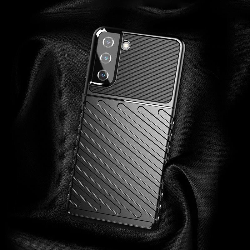 Thunder Case lankstus šarvuotas dėklas Samsung Galaxy S22+ (S22 Plus) juodas
