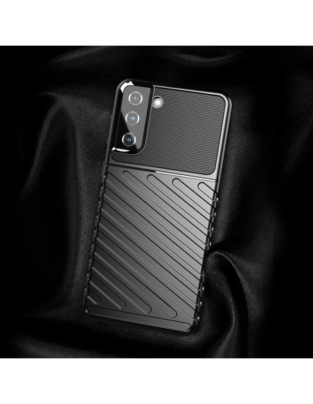 Thunder Case lankstus šarvuotas dėklas Samsung Galaxy S22+ (S22 Plus) juodas Thunder Case lankstus šarvuotas dėklas Samsung Galaxy S22+ (S22 Plus) juodas