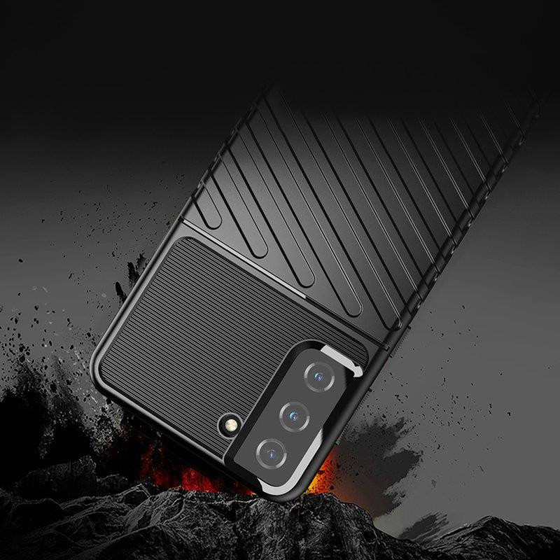Thunder Case lankstus šarvuotas dėklas Samsung Galaxy S22+ (S22 Plus) juodas