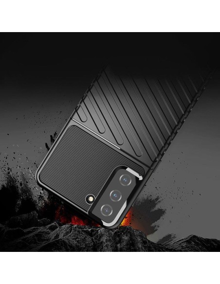 Thunder Case lankstus šarvuotas dėklas Samsung Galaxy S22+ (S22 Plus) juodas Thunder Case lankstus šarvuotas dėklas Samsung Galaxy S22+ (S22 Plus) juodas