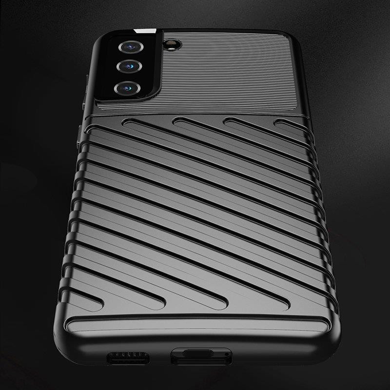 Thunder Case lankstus šarvuotas dėklas Samsung Galaxy S22+ (S22 Plus) juodas