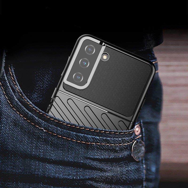 Thunder Case lankstus šarvuotas dėklas Samsung Galaxy S22+ (S22 Plus) juodas