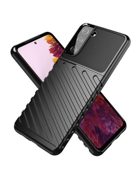 Thunder Case lankstus šarvuotas dėklas Samsung Galaxy S22+ (S22 Plus) juodas Thunder Case lankstus šarvuotas dėklas Samsung Galaxy S22+ (S22 Plus) juodas