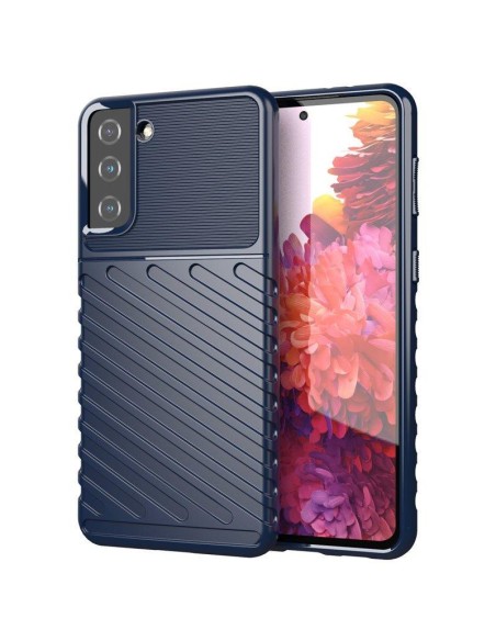 Thunder Case lankstus šarvuotas dėklas, skirtas Samsung Galaxy S22+ (S22 Plus) mėlynas