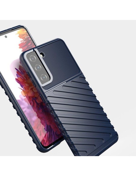 Thunder Case lankstus šarvuotas dėklas, skirtas Samsung Galaxy S22+ (S22 Plus) mėlynas