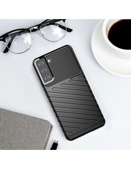 Thunder Case lankstus šarvuotas dėklas, skirtas Samsung Galaxy S22+ (S22 Plus) mėlynas