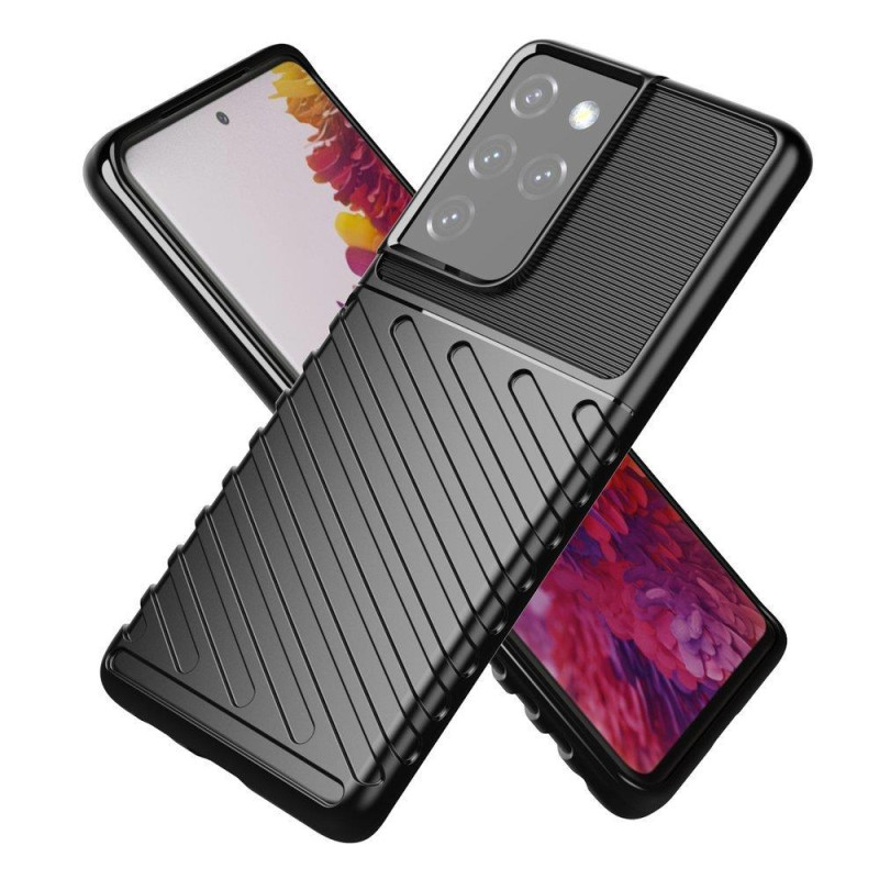 Thunder Case lankstus šarvuotas dėklas Samsung Galaxy S22 Ultra juodas