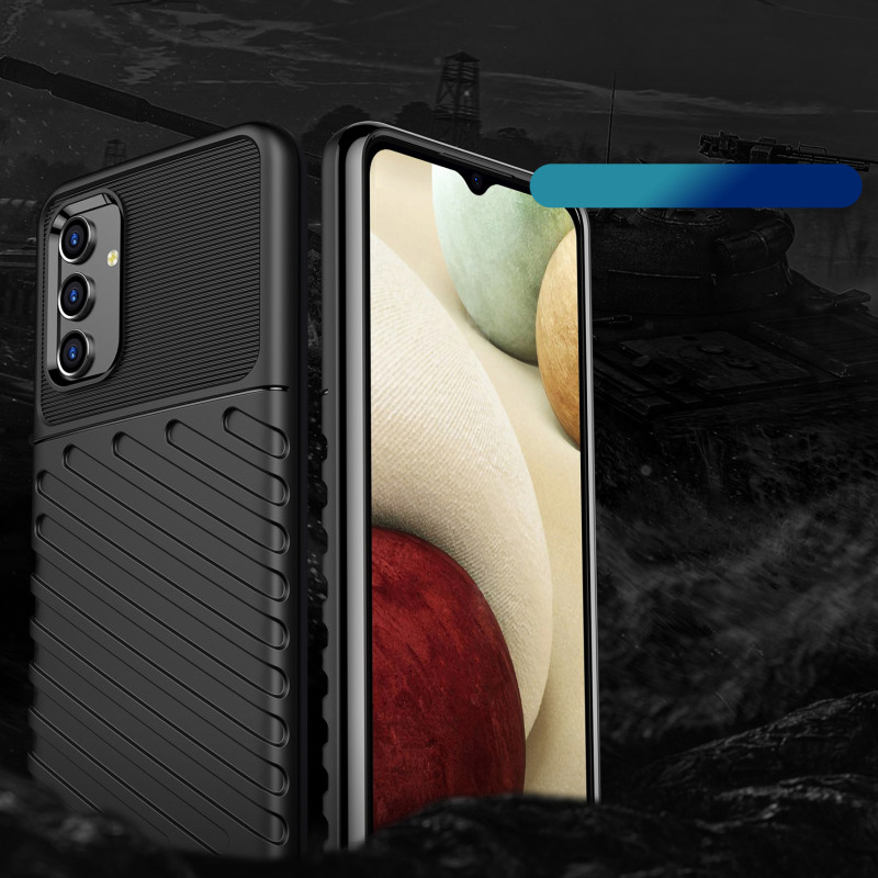 Thunder Case lankstus šarvuotas dėklas Samsung Galaxy A13 5G juodas