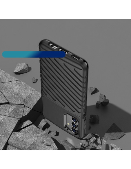Thunder Case lankstus šarvuotas dėklas Samsung Galaxy A13 5G juodas Thunder Case lankstus šarvuotas dėklas Samsung Galaxy A13 5G juodas