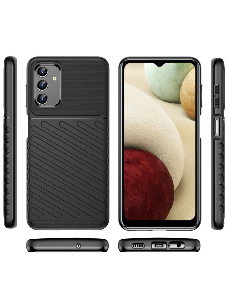 Thunder Case lankstus šarvuotas dėklas Samsung Galaxy A13 5G juodas Thunder Case lankstus šarvuotas dėklas Samsung Galaxy A13 5G juodas