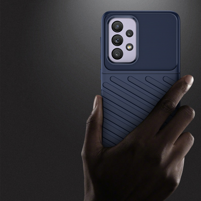 Thunder Case lankstus šarvuotas dėklas, skirtas Samsung Galaxy A33 5G mėlynas