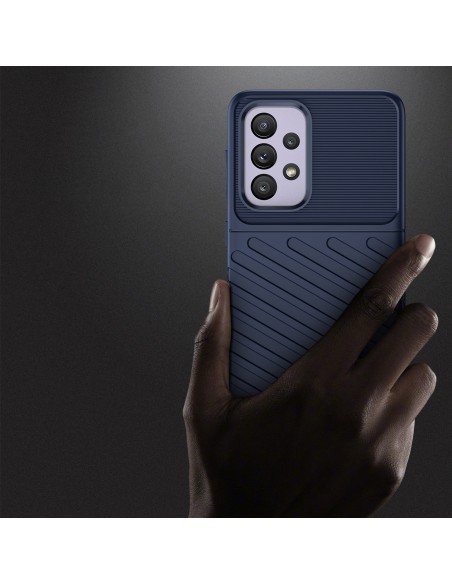 Thunder Case lankstus šarvuotas dėklas, skirtas Samsung Galaxy A33 5G mėlynas