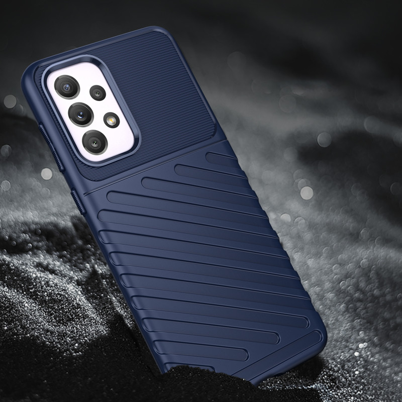 Thunder Case lankstus šarvuotas dėklas, skirtas Samsung Galaxy A33 5G mėlynas
