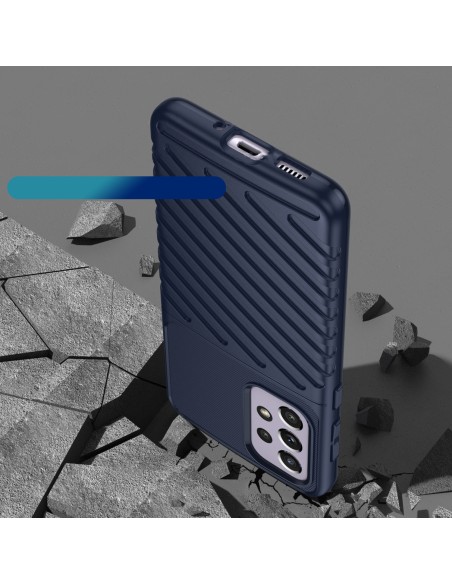 Thunder Case lankstus šarvuotas dėklas, skirtas Samsung Galaxy A33 5G mėlynas