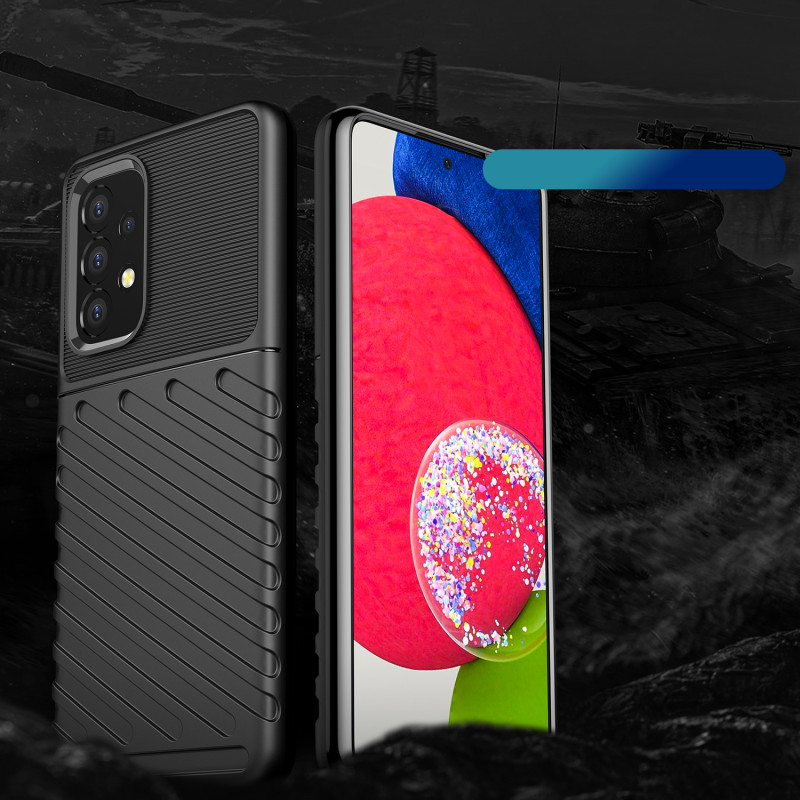 Thunder Case lankstus šarvuotas dėklas Samsung Galaxy A53 5G juodas
