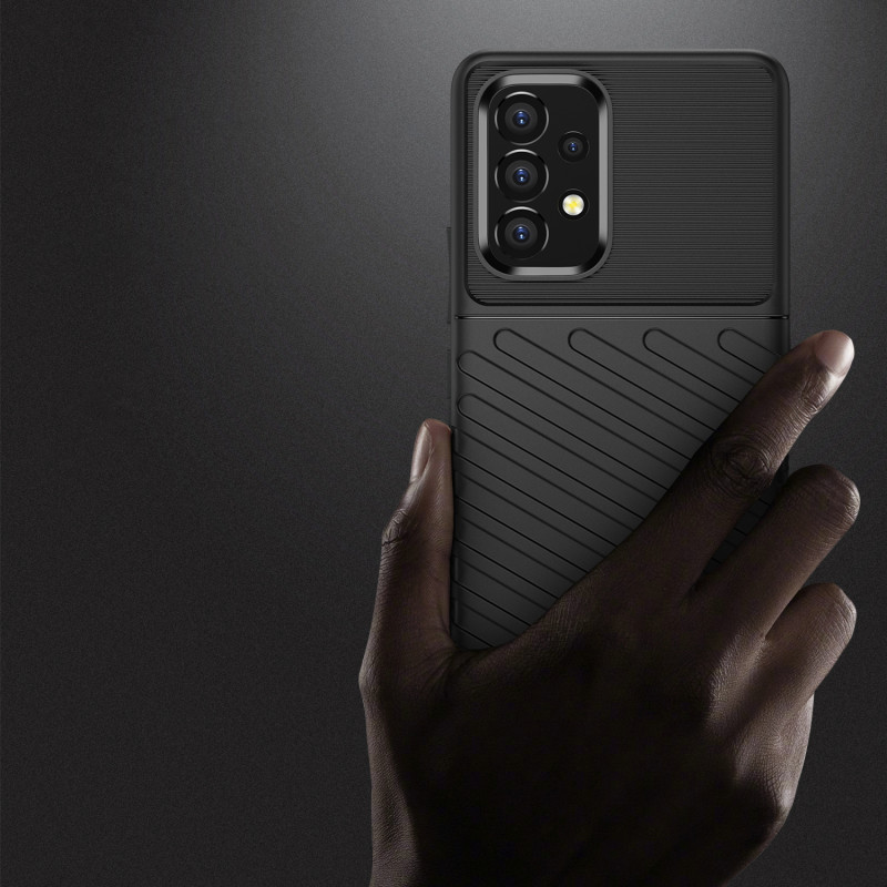 Thunder Case lankstus šarvuotas dėklas Samsung Galaxy A53 5G juodas