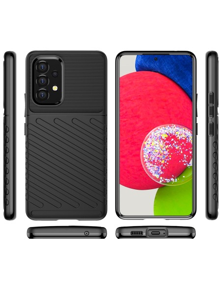 Thunder Case lankstus šarvuotas dėklas Samsung Galaxy A53 5G juodas Thunder Case lankstus šarvuotas dėklas Samsung Galaxy A53 5G juodas