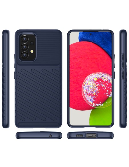 Thunder Case lankstus šarvuotas dėklas, skirtas Samsung Galaxy A53 5G mėlynas