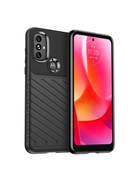 Thunder Case lankstus šarvuotas dėklo dangtelis, skirtas Motorola Moto G Power 2022 juodas Thunder Case lankstus šarvuotas dėklo dangtelis, skirtas Motorola Moto G Power 2022 juodas