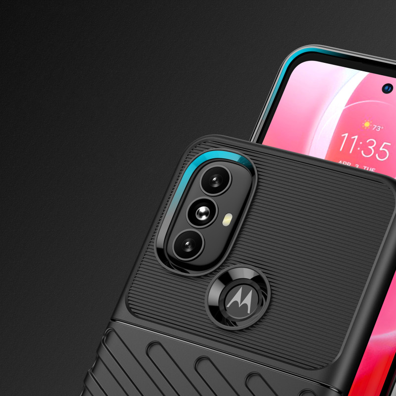 Thunder Case lankstus šarvuotas dėklo dangtelis, skirtas Motorola Moto G Power 2022 juodas