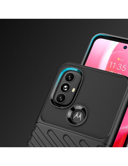 Thunder Case lankstus šarvuotas dėklo dangtelis, skirtas Motorola Moto G Power 2022 juodas Thunder Case lankstus šarvuotas dėklo dangtelis, skirtas Motorola Moto G Power 2022 juodas