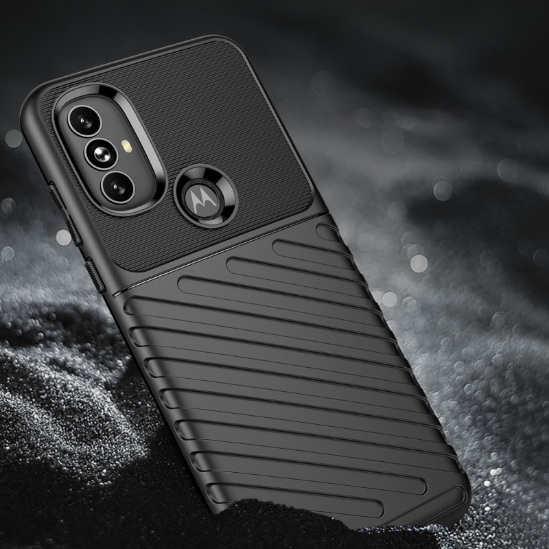 Thunder Case lankstus šarvuotas dėklo dangtelis, skirtas Motorola Moto G Power 2022 juodas