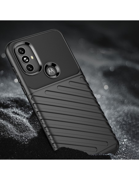 Thunder Case lankstus šarvuotas dėklo dangtelis, skirtas Motorola Moto G Power 2022 juodas Thunder Case lankstus šarvuotas dėklo dangtelis, skirtas Motorola Moto G Power 2022 juodas
