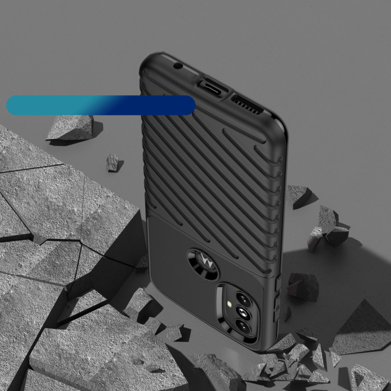 Thunder Case lankstus šarvuotas dėklo dangtelis, skirtas Motorola Moto G Power 2022 juodas