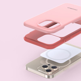 Dėklas iPhone 13 Pro MFM Anti-drop dėklas, rožinis