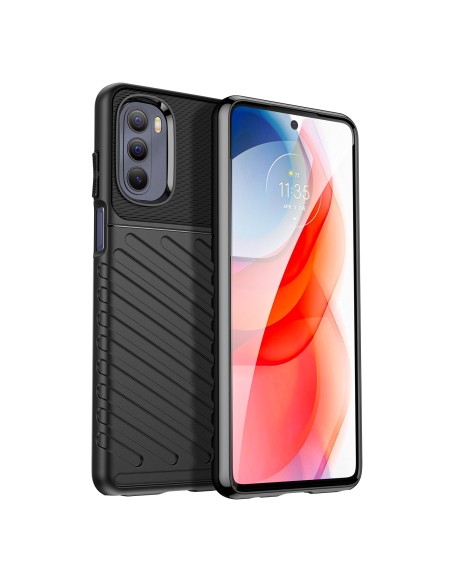 Thunder Case lankstus šarvuotas dėklo dangtelis, skirtas Motorola Moto G Stylus 2022 juodas Thunder Case lankstus šarvuotas dėklo dangtelis, skirtas Motorola Moto G Stylus 2022 juodas