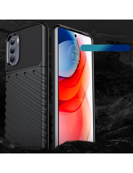 Thunder Case lankstus šarvuotas dėklo dangtelis, skirtas Motorola Moto G Stylus 2022 juodas Thunder Case lankstus šarvuotas dėklo dangtelis, skirtas Motorola Moto G Stylus 2022 juodas