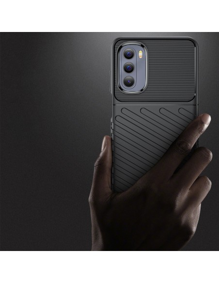 Thunder Case lankstus šarvuotas dėklo dangtelis, skirtas Motorola Moto G Stylus 2022 juodas Thunder Case lankstus šarvuotas dėklo dangtelis, skirtas Motorola Moto G Stylus 2022 juodas
