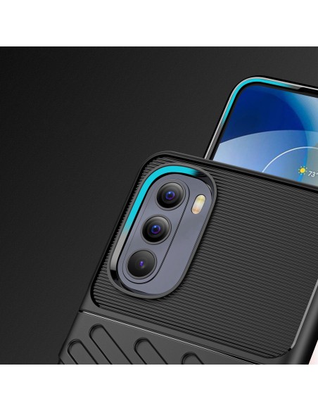 Thunder Case lankstus šarvuotas dėklo dangtelis, skirtas Motorola Moto G Stylus 2022 juodas Thunder Case lankstus šarvuotas dėklo dangtelis, skirtas Motorola Moto G Stylus 2022 juodas