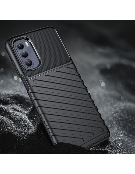 Thunder Case lankstus šarvuotas dėklo dangtelis, skirtas Motorola Moto G Stylus 2022 juodas Thunder Case lankstus šarvuotas dėklo dangtelis, skirtas Motorola Moto G Stylus 2022 juodas