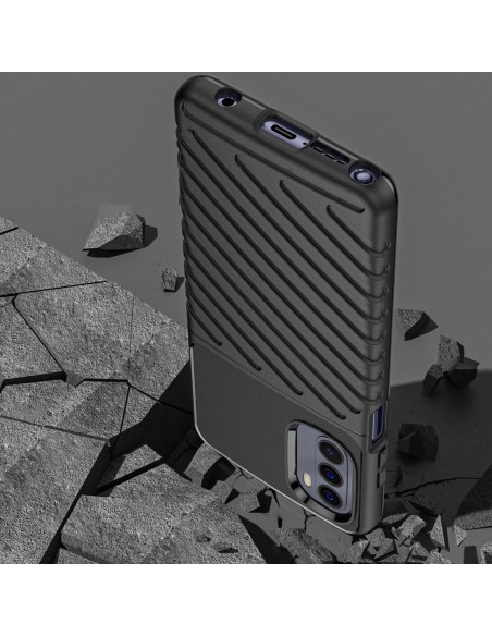 Thunder Case lankstus šarvuotas dėklo dangtelis, skirtas Motorola Moto G Stylus 2022 juodas Thunder Case lankstus šarvuotas dėklo dangtelis, skirtas Motorola Moto G Stylus 2022 juodas