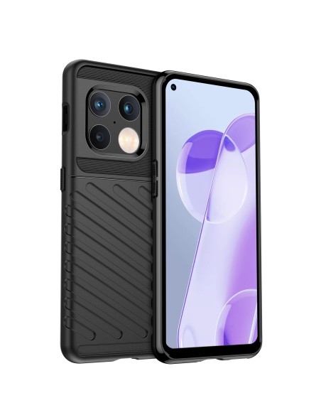 Thunder Case lankstus šarvuotas dėklas, skirtas OnePlus 10 Pro juodas Thunder Case lankstus šarvuotas dėklas, skirtas OnePlus 10 Pro juodas