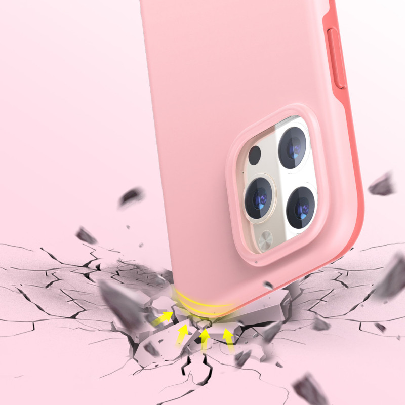 Dėklas iPhone 13 Pro MFM Anti-drop dėklas, rožinis