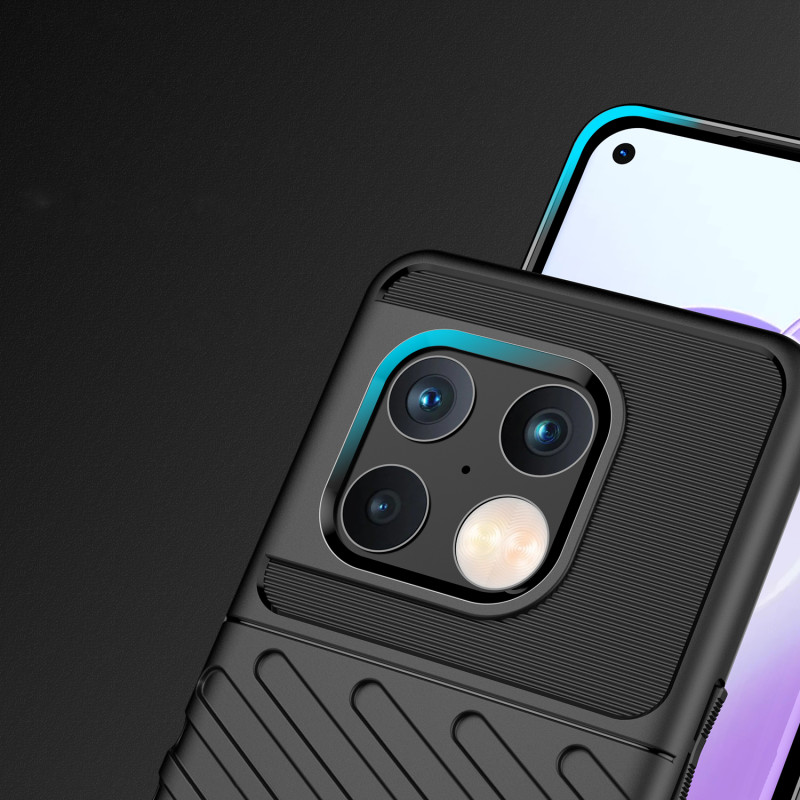 Thunder Case lankstus šarvuotas dėklas, skirtas OnePlus 10 Pro juodas