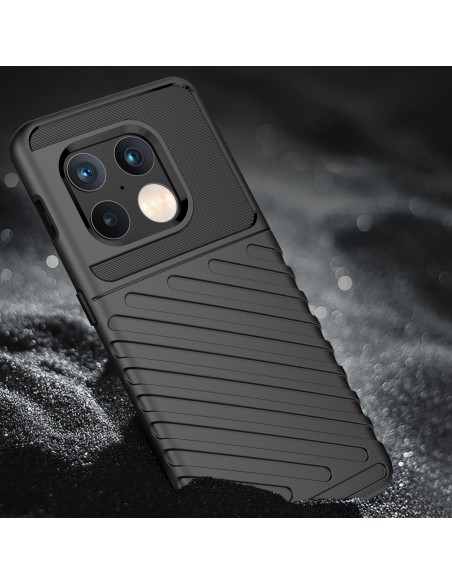 Thunder Case lankstus šarvuotas dėklas, skirtas OnePlus 10 Pro juodas Thunder Case lankstus šarvuotas dėklas, skirtas OnePlus 10 Pro juodas