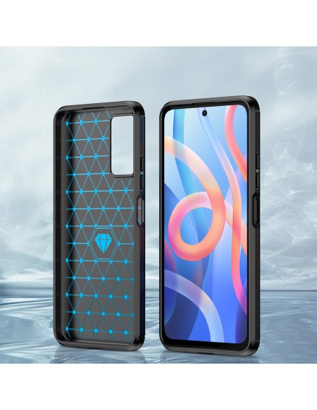 Carbon Case lankstus dangtelis Xiaomi Redmi Note 11 juodas Carbon Case lankstus dangtelis Xiaomi Redmi Note 11 juodas