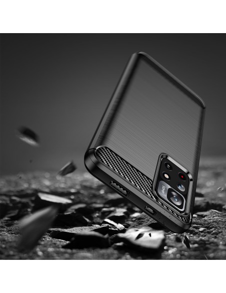 Carbon Case lankstus dangtelis Xiaomi Redmi Note 11 juodas Carbon Case lankstus dangtelis Xiaomi Redmi Note 11 juodas