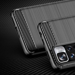 Carbon Case lankstus dangtelis, skirtas Xiaomi Redmi Note 11 Pro+ 5G (Kinija) / 11 Pro 5G (Kinija) / Mi11i HyperCharge /...