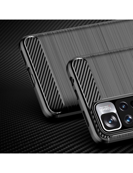 Carbon Case lankstus dangtelis, skirtas Xiaomi Redmi Note 11 Pro+ 5G (Kinija) / 11 Pro 5G (Kinija) / Mi11i HyperCharge /... Carbon Case lankstus dangtelis, skirtas Xiaomi Redmi Note 11 Pro+ 5G (Kinija) / 11 Pro 5G (Kinija) / Mi11i HyperCharge /...