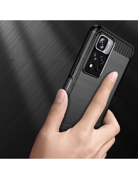 Carbon Case lankstus dangtelis, skirtas Xiaomi Redmi Note 11 Pro+ 5G (Kinija) / 11 Pro 5G (Kinija) / Mi11i HyperCharge /... Carbon Case lankstus dangtelis, skirtas Xiaomi Redmi Note 11 Pro+ 5G (Kinija) / 11 Pro 5G (Kinija) / Mi11i HyperCharge /...