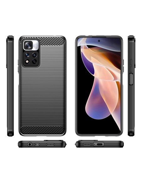 Carbon Case lankstus dangtelis, skirtas Xiaomi Redmi Note 11 Pro+ 5G (Kinija) / 11 Pro 5G (Kinija) / Mi11i HyperCharge /... Carbon Case lankstus dangtelis, skirtas Xiaomi Redmi Note 11 Pro+ 5G (Kinija) / 11 Pro 5G (Kinija) / Mi11i HyperCharge /...