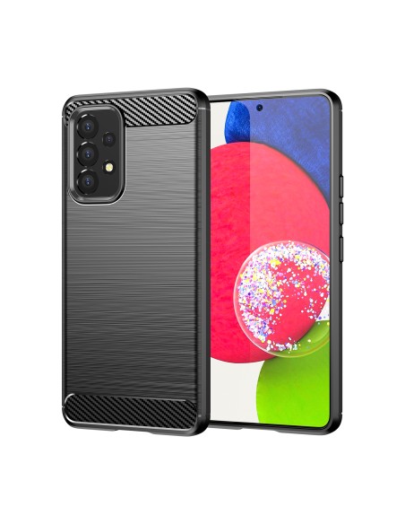 Carbon Case lankstus dangtelis Samsung Galaxy A53 5G juodas
